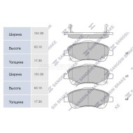Колодки тормозные перед TOYOTA AVENSIS 03- SANGSIN BRAKE