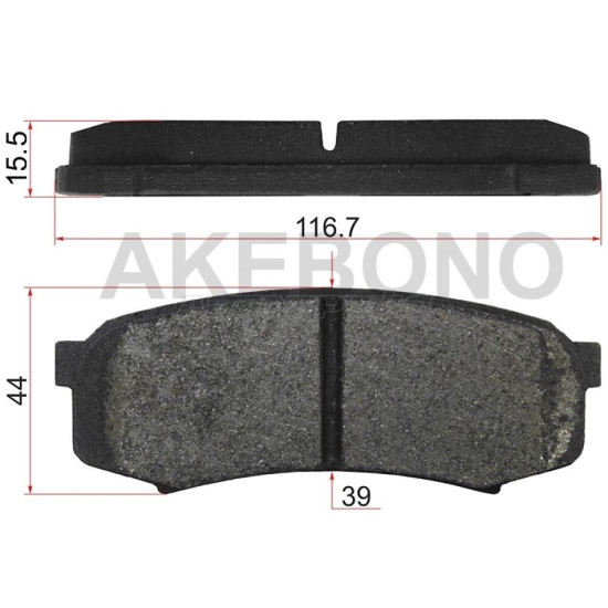 Колодки тормозные зад TOYOTA LAND CRUISER 80/90/105/120/78/150 AKEBONO