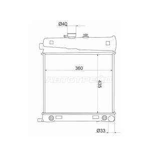 Радиатор Mercedes-Benz C-Class 93-01 / E-Class 95-03 / CLK-Class 97-02 SAT