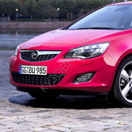 Бампер передний в цвет кузова Opel Astra J (2009-2012) Бампер передний в цвет кузова Opel Astra J (2009-2012)